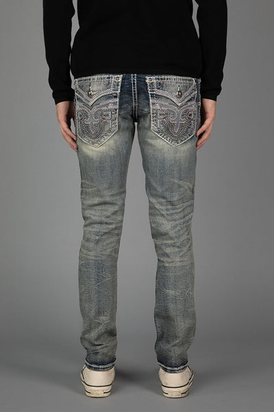 Rocco Alt Straight Jeans | Medium Wash | Rock Revival