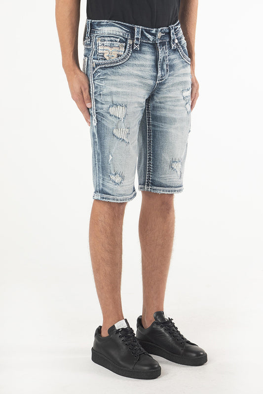 ELIN DENIM SHORTS - Rock Revival Store
