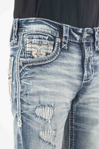 ELIN DENIM SHORTS - Rock Revival Store