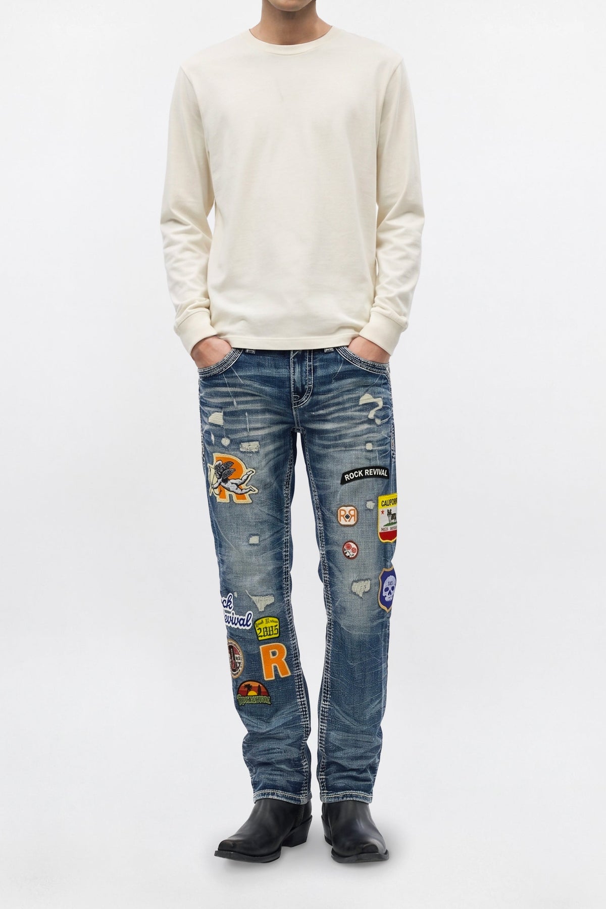 Jeans Mattie de corte recto