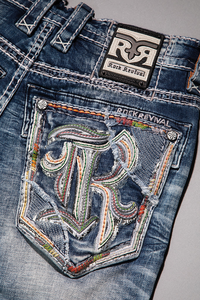 Jeth Straight Jeans Medium Wash Rock Revival