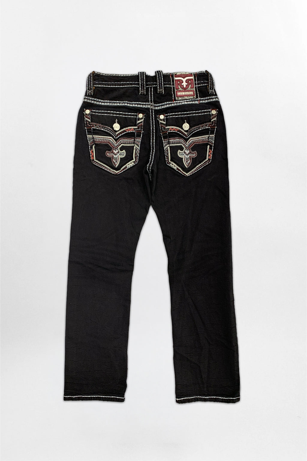 Matteo Bootcut Jeans in Black Overdye