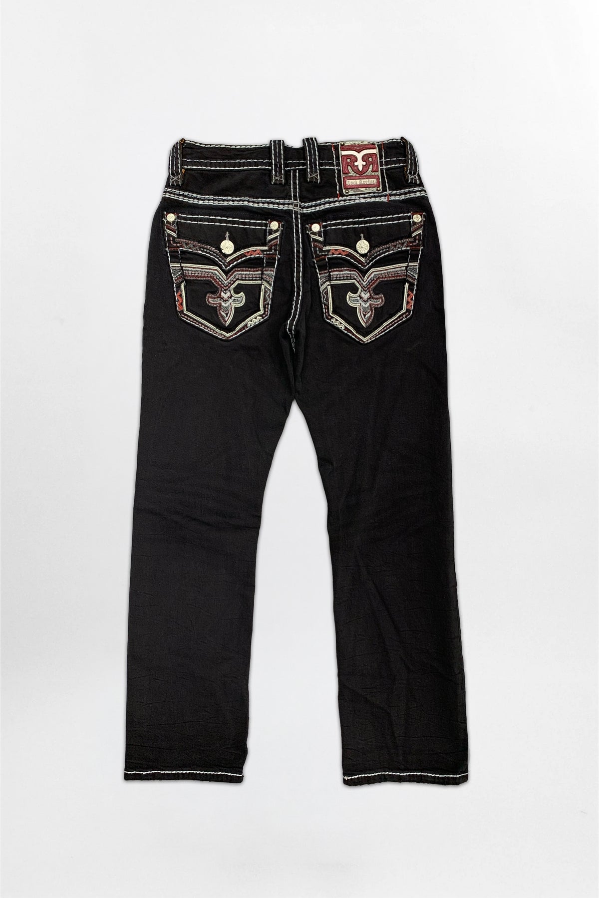 Matteo Bootcut Jeans in Black Overdye
