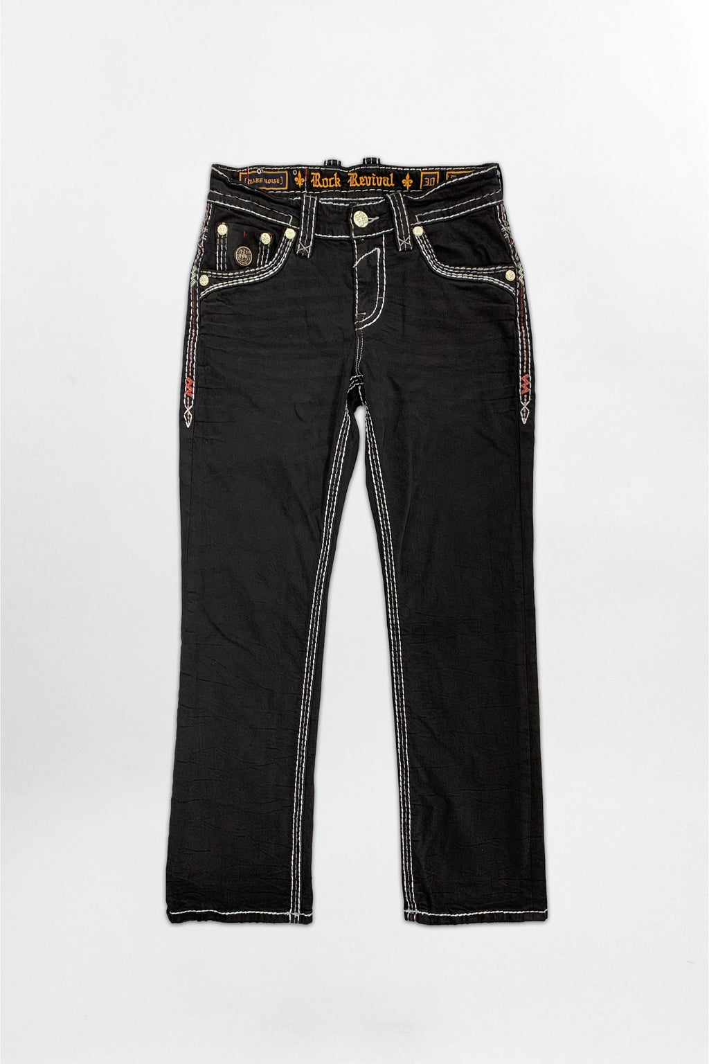 Matteo Bootcut Jeans in Black Overdye