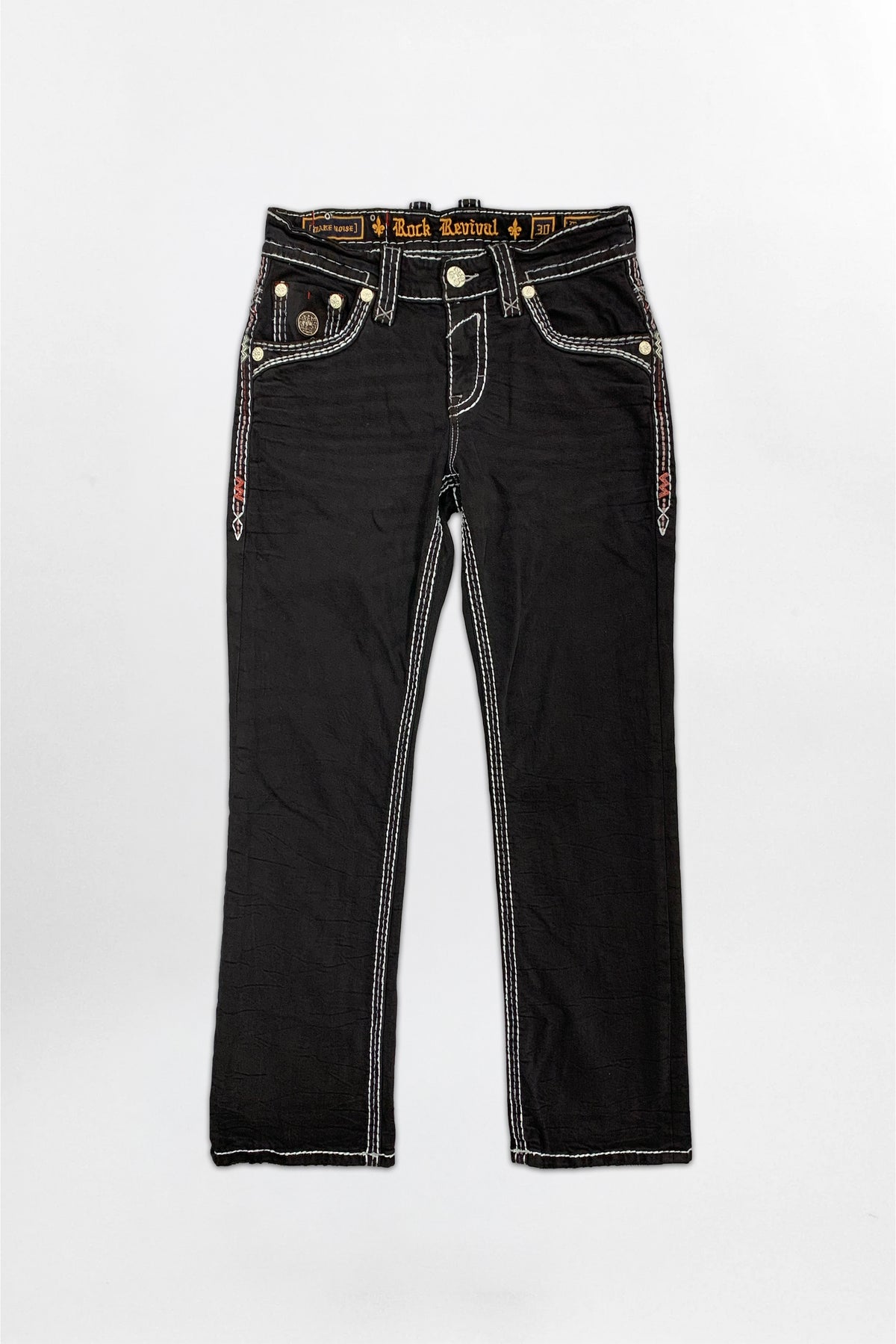 Matteo Bootcut Jeans in Black Overdye
