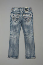 Xander Bootcut Jeans in Medium Blue - Rock Revival®