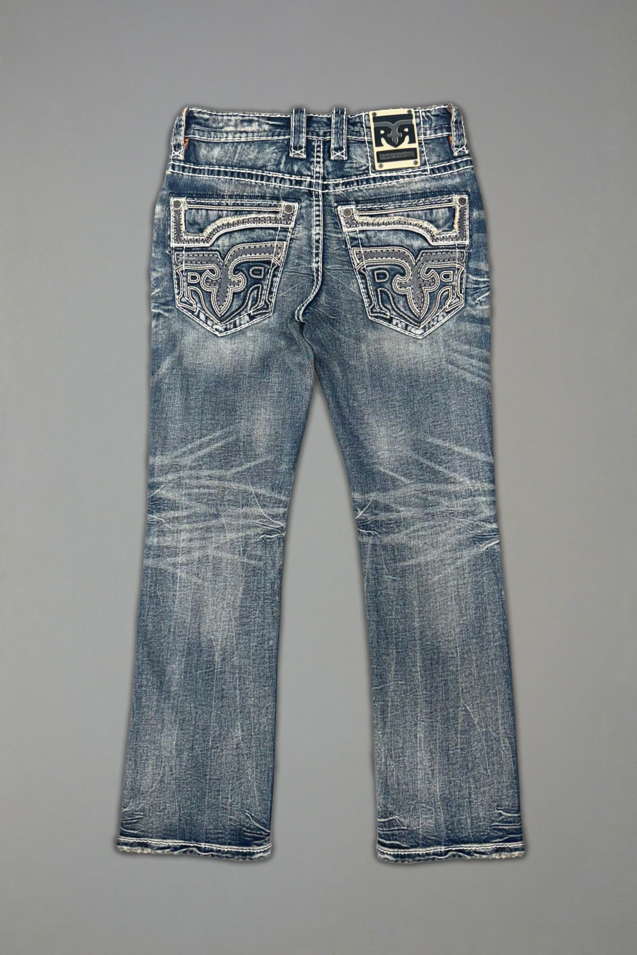 Xander Bootcut Jeans in Medium Blue - Rock Revival®