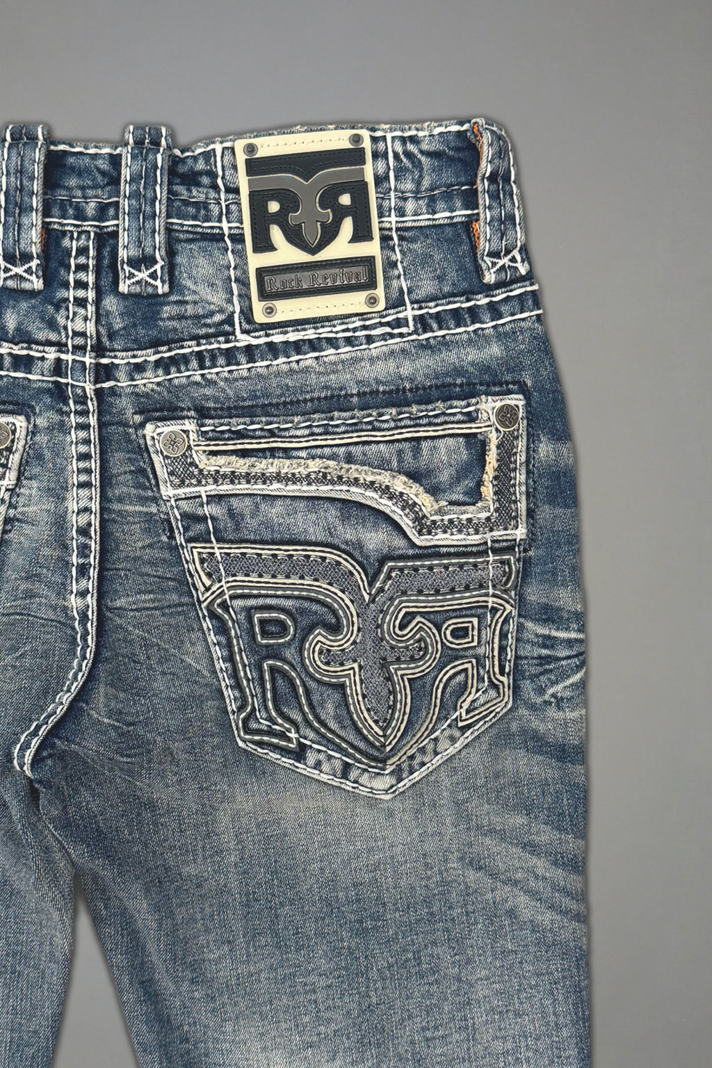 Xander Bootcut Jeans in Medium Blue - Rock Revival®