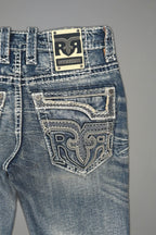 Xander Bootcut Jeans in Medium Blue - Rock Revival®