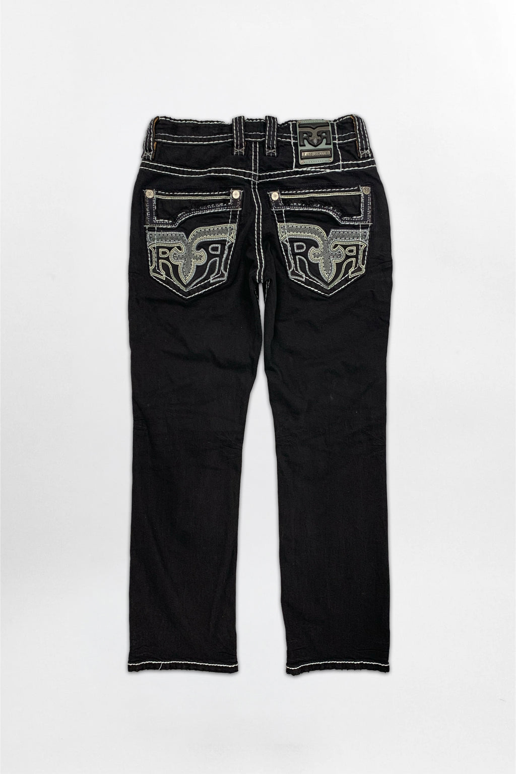 Xander Bootcut Jeans in Black Overdye