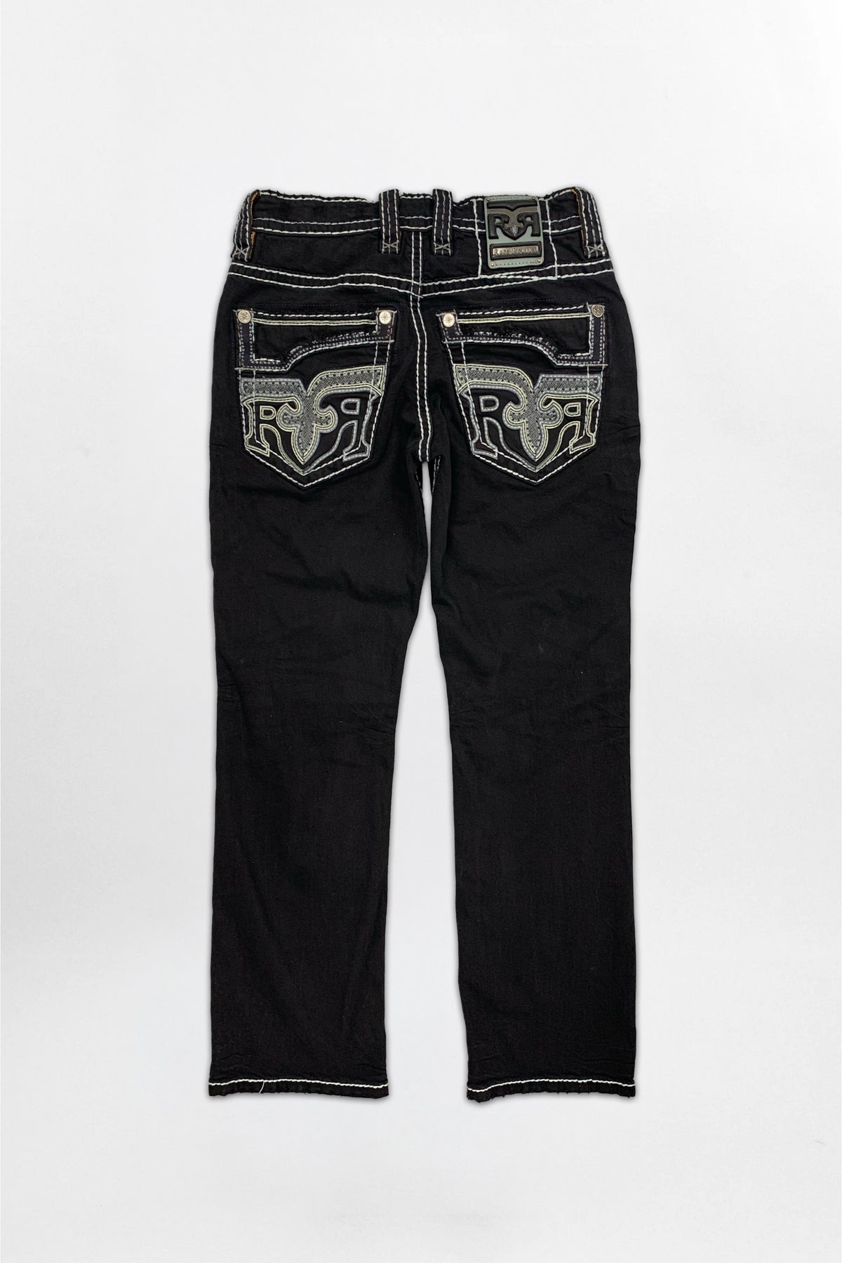 Xander Bootcut Jeans in Black Overdye