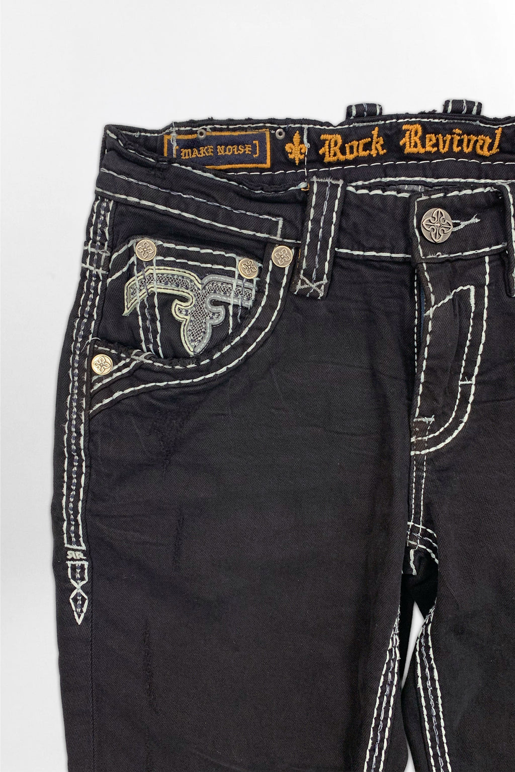 Xander Bootcut Jeans in Black Overdye