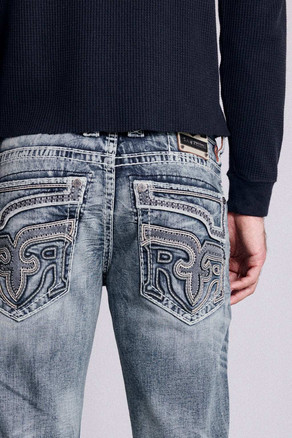 Xander Bootcut Jeans in Medium Blue - Rock Revival®