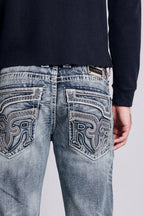 Xander Bootcut Jeans in Medium Blue - Rock Revival®