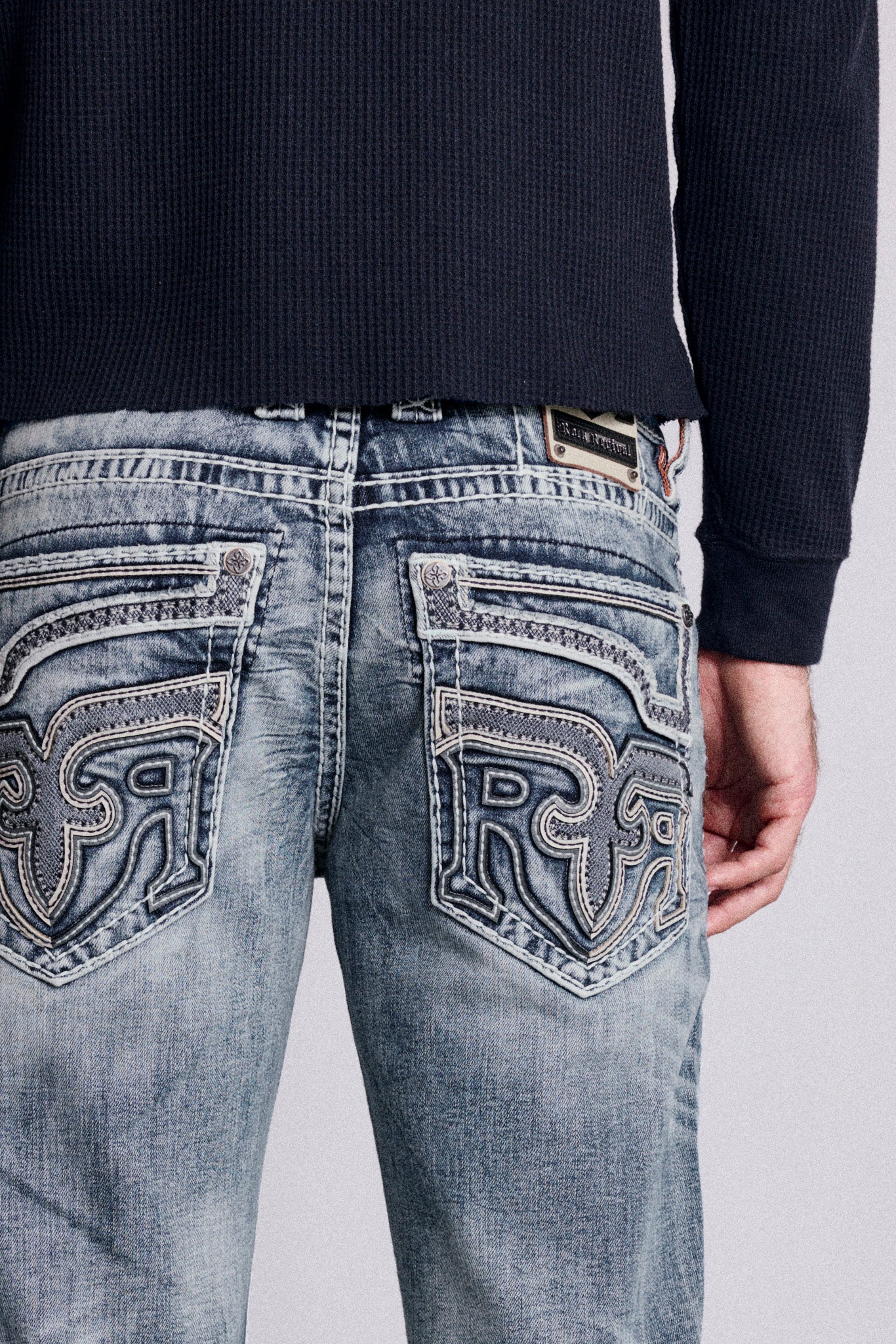 Xander Bootcut Jeans in Medium Blue - Rock Revival®