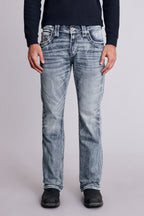 Xander Bootcut Jeans in Medium Blue