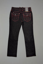 Clark Relaxed Straight in Black/Red