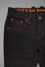Clark Relaxed Straight in Black/Red