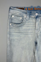 Clark Relaxed Straight in Super Light Wash