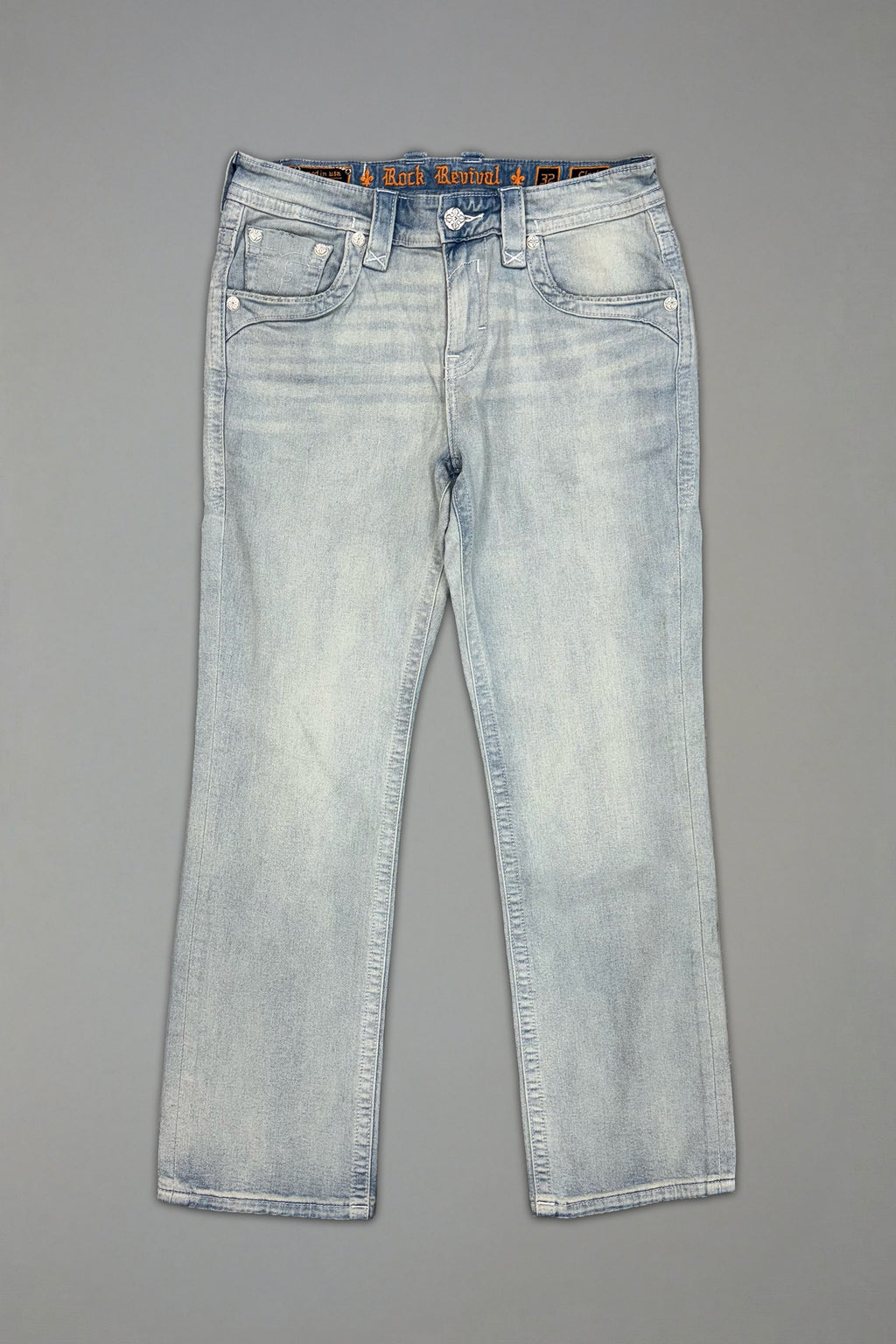 Clark Relaxed Straight in Super Light Wash