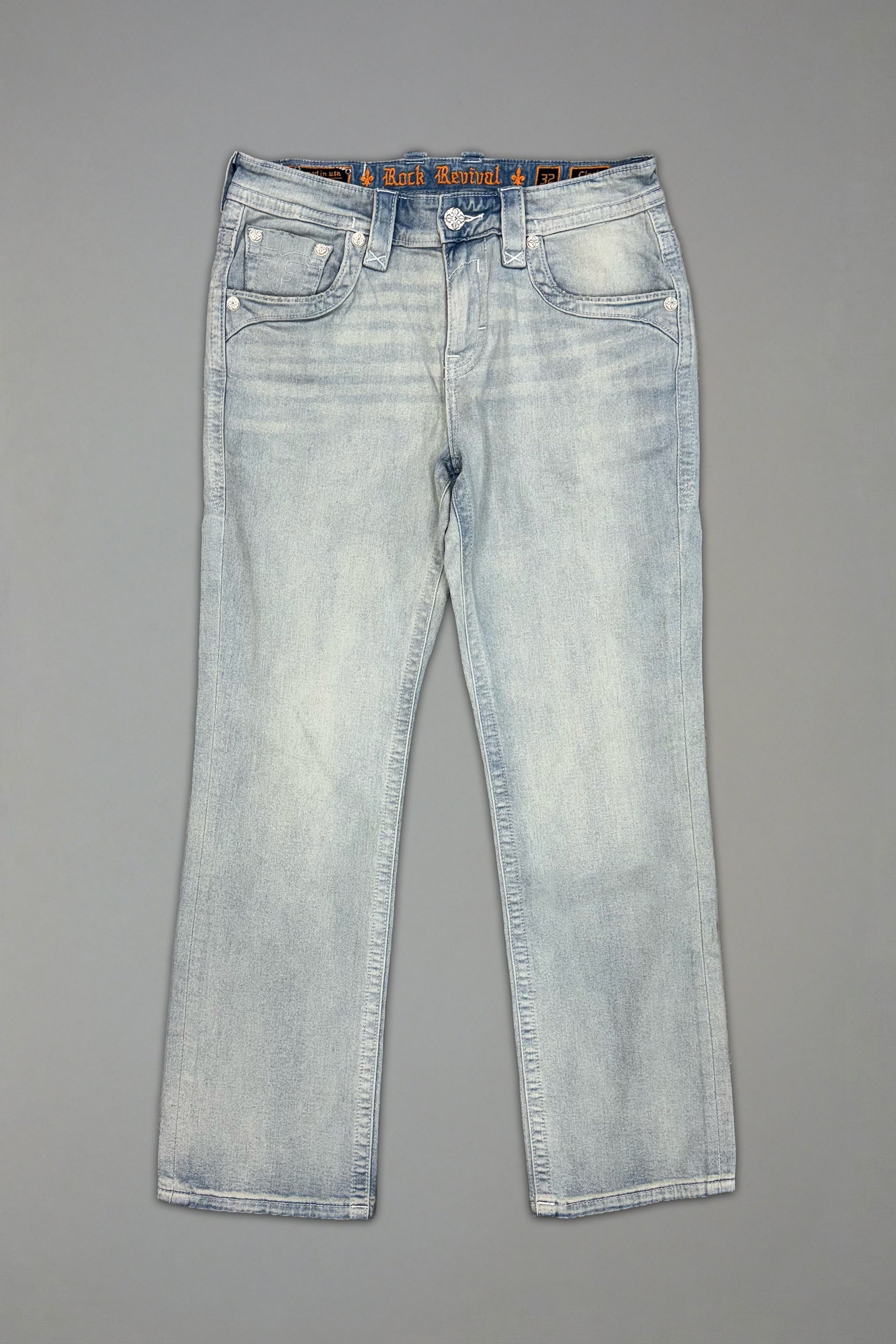 Clark Relaxed Straight in Super Light Wash