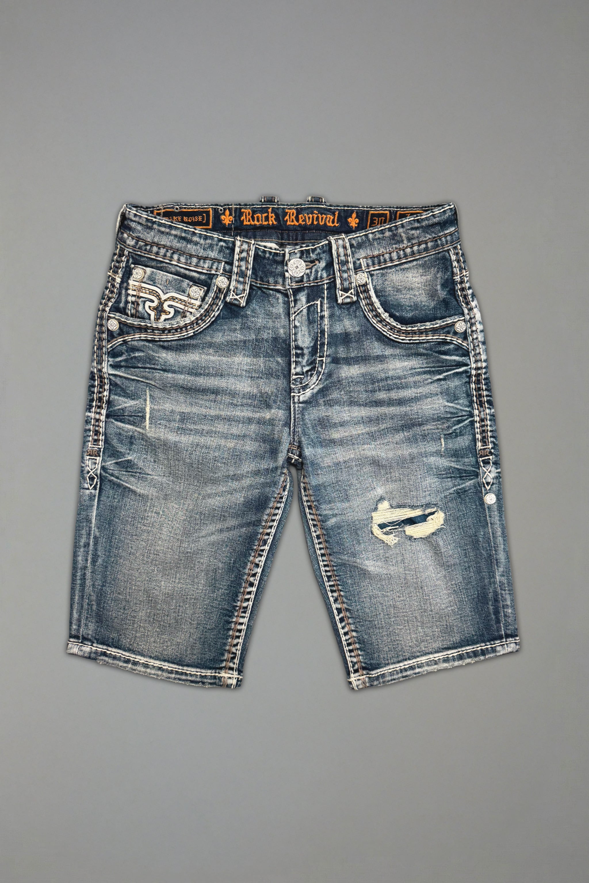 y2k Rock Revival デニムショートパンツ24 Zayn Denim Shorts in Medium Blue – Rock Revival®