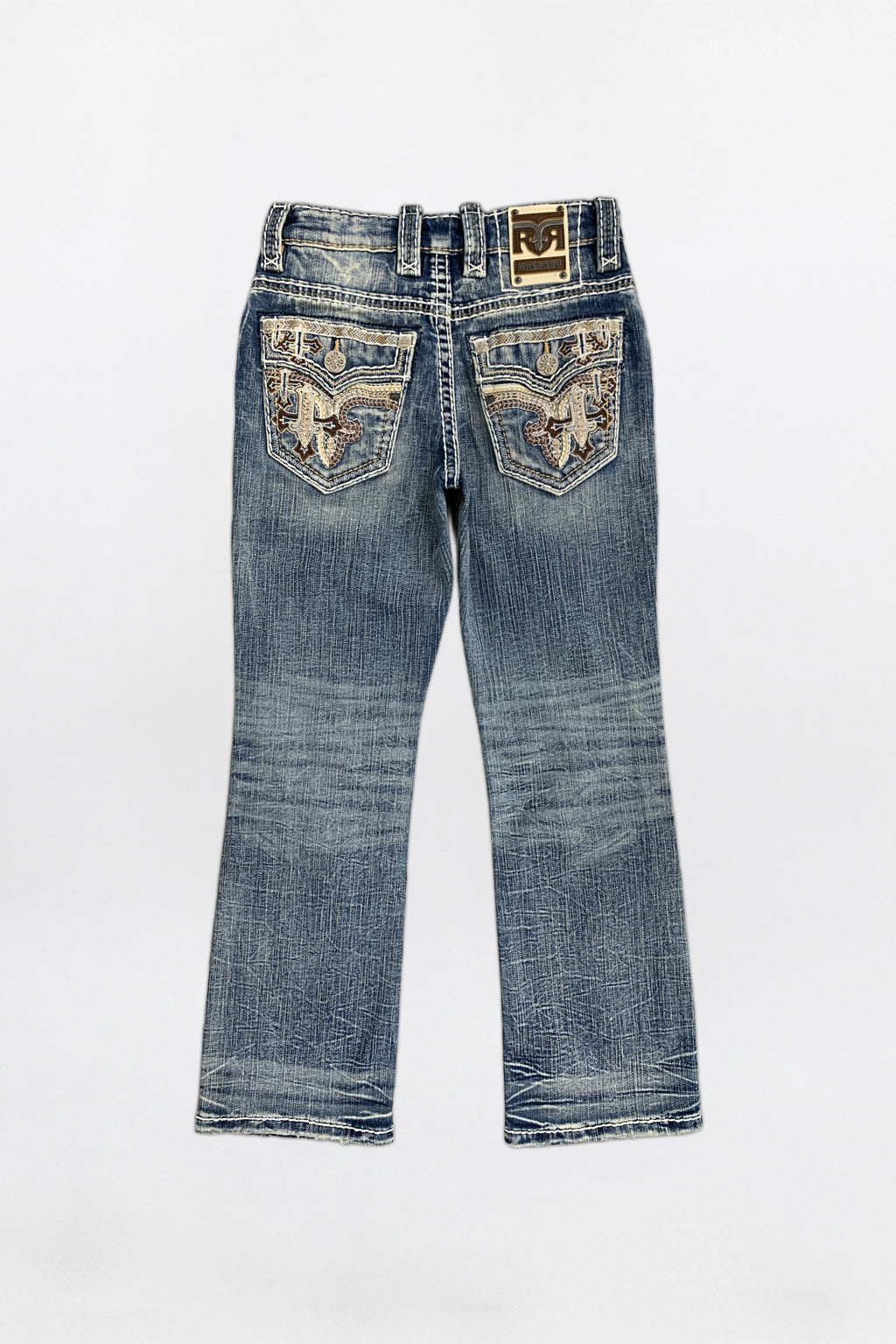 Knox Boys Bootcut Jeans in Medium Blue