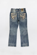 Knox Boys Bootcut Jeans in Medium Blue