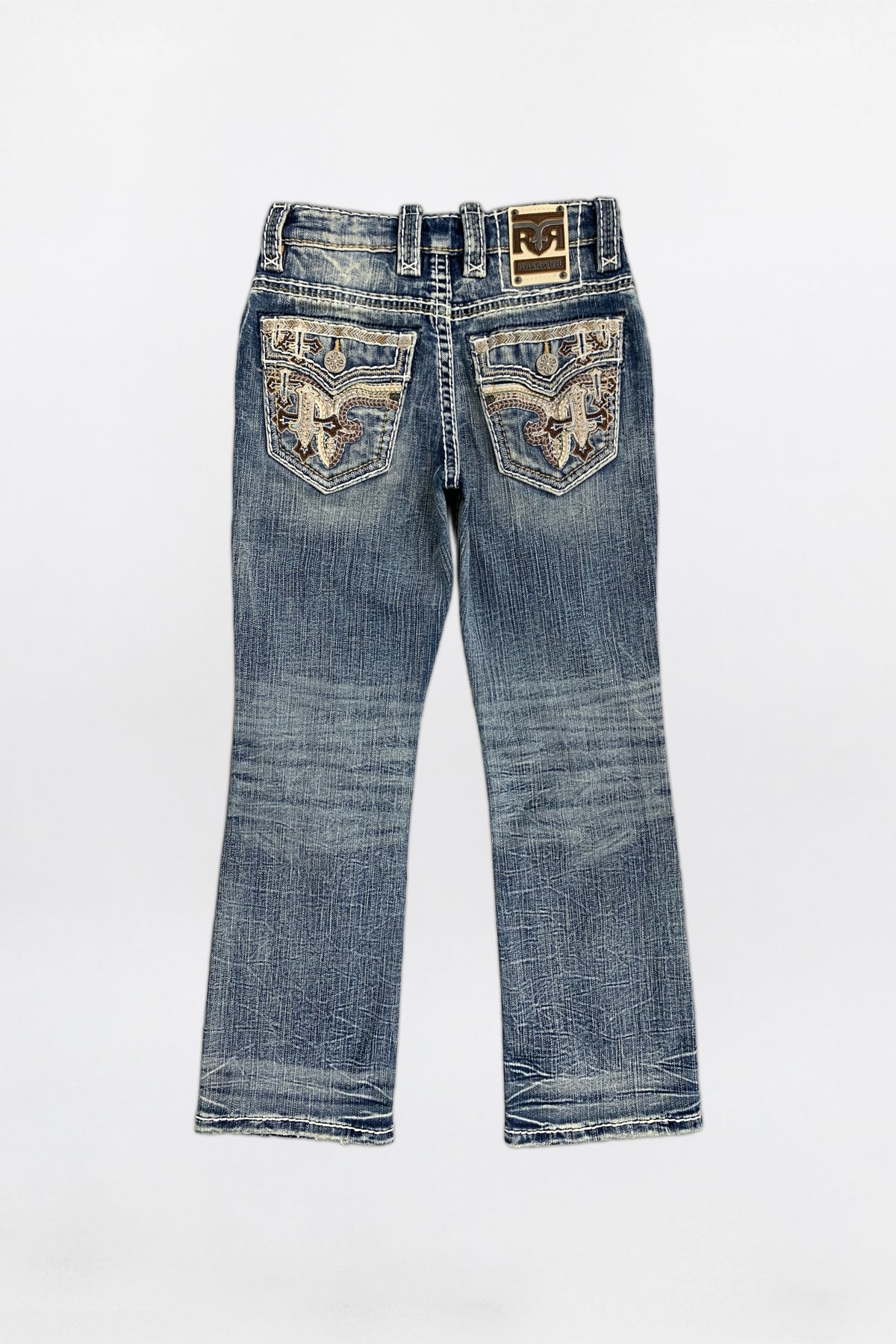 Knox Boys Bootcut Jeans in Medium Blue
