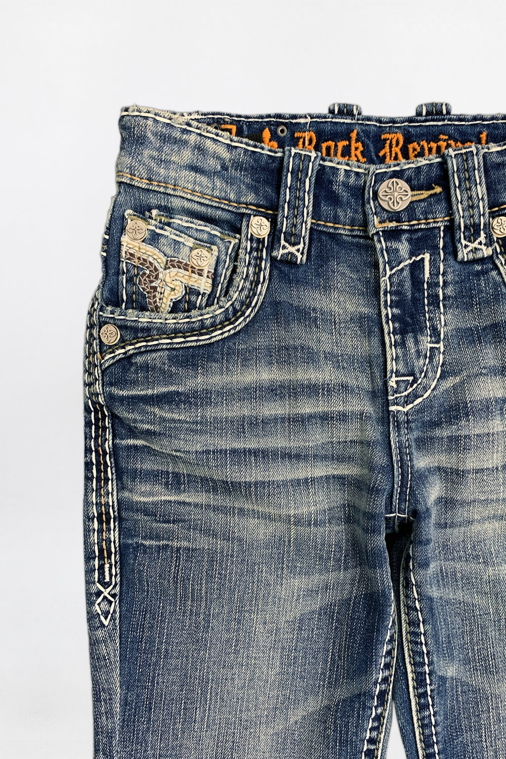 Knox Boys Bootcut Jeans in Medium Blue