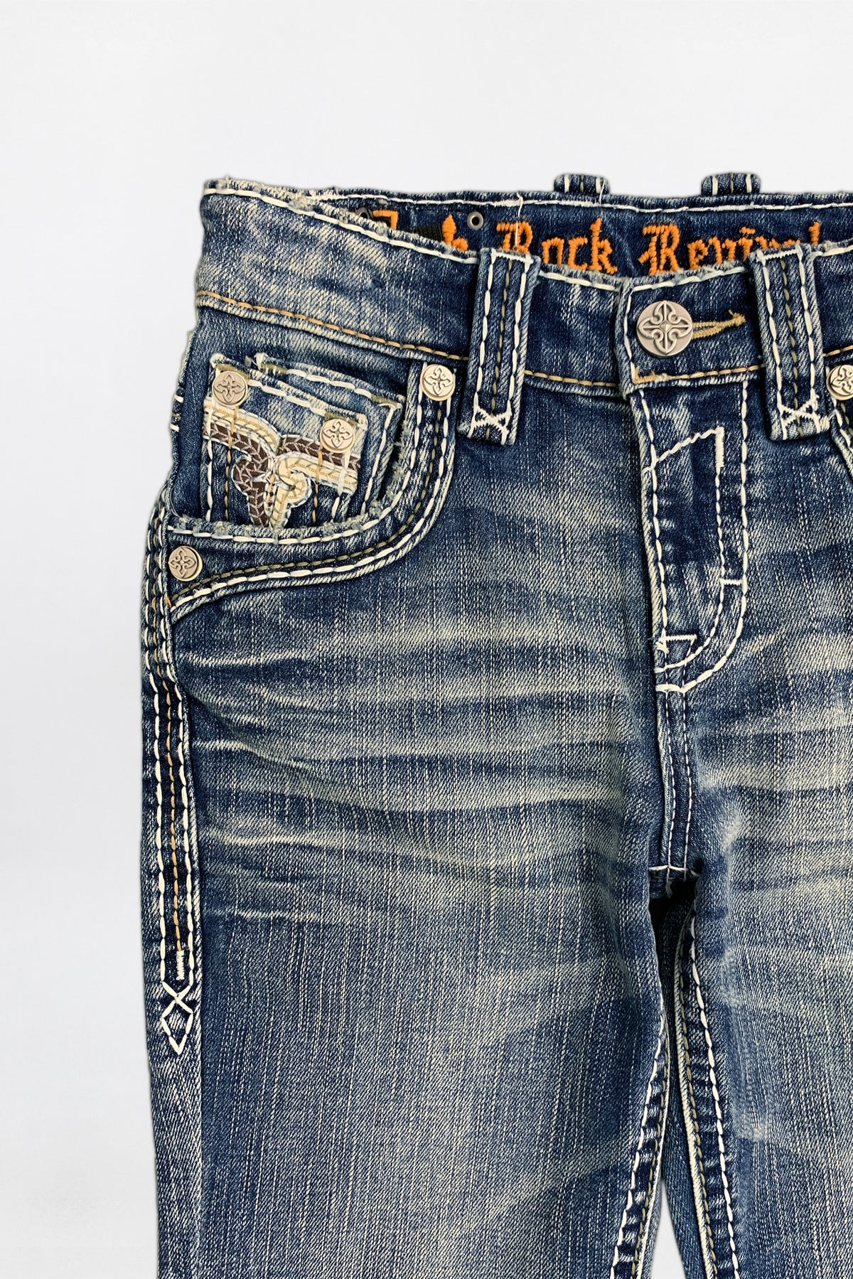 Knox Boys Bootcut Jeans in Medium Blue