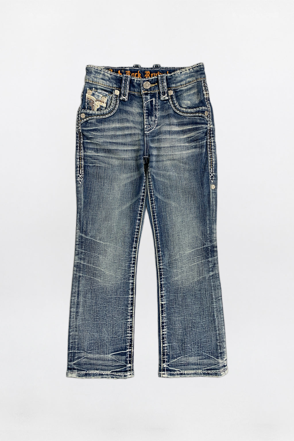 Knox Boys Bootcut Jeans in Medium Blue