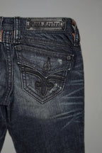 Gwen Super Low-Rise Bootcut Jeans in Perfect Wash - Rock Revival®