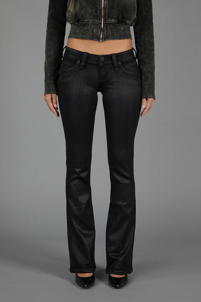 【BOK PLACE】Black Swan Brush Wash Span L Bootcut Denim Pt c96d092ddde8b5bf1a1eef3211f9b6