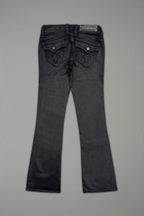 Gwen Low-Rise Flare Jeans in Black Coating (2/15/26+DESC+IMG) hold Eric - Rock Revival®
