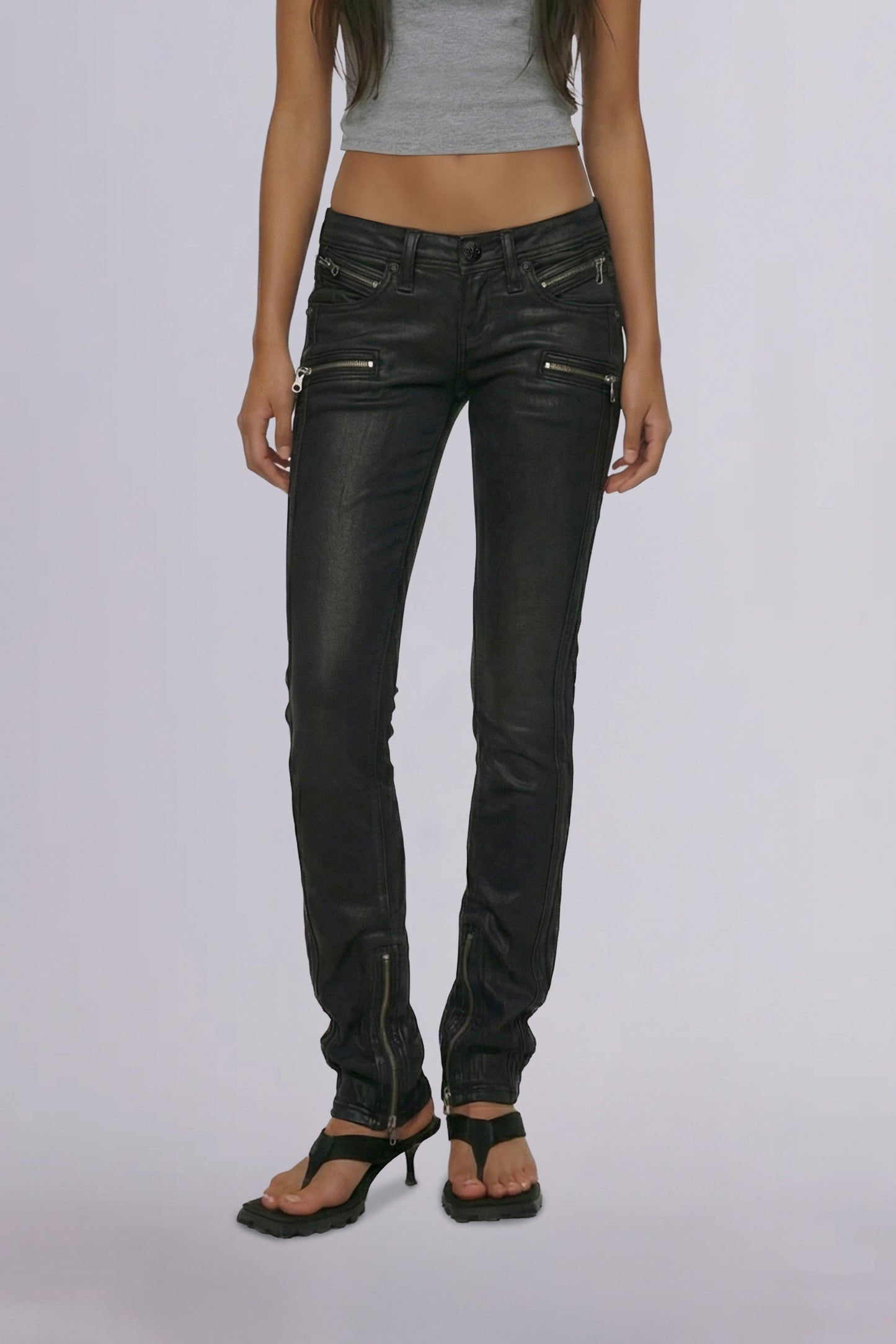 Camille Super Low-Rise Moto Skinny Jeans - Rock Revival®