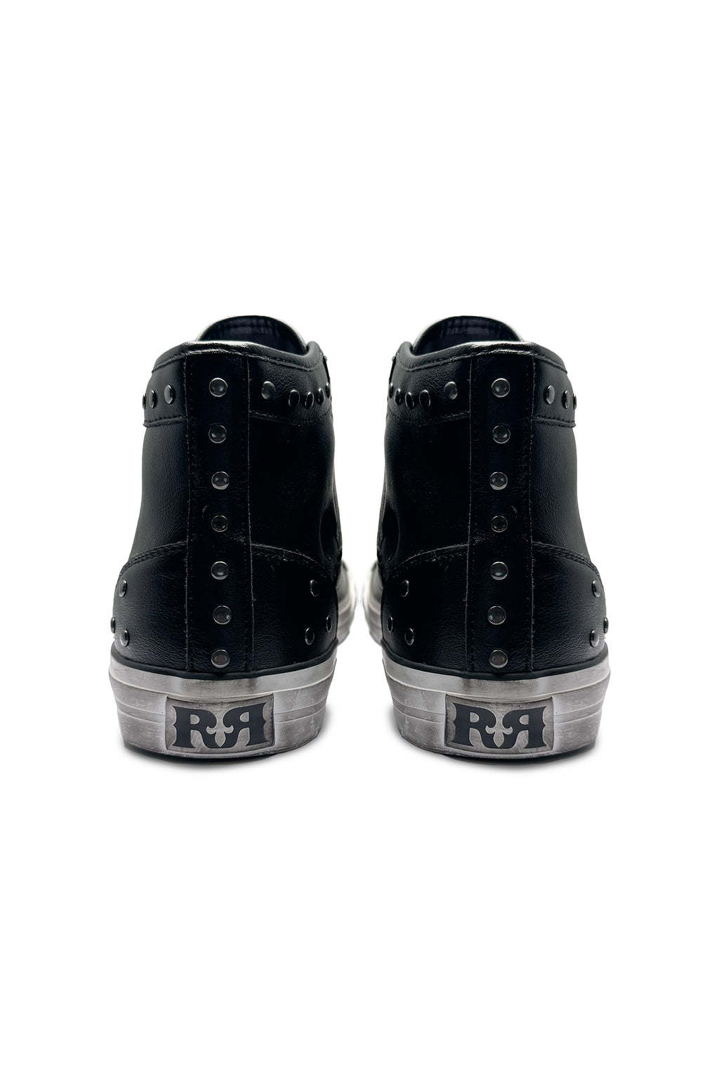 Roadie Hi-Top Sneakers in Black - Rock Revival®