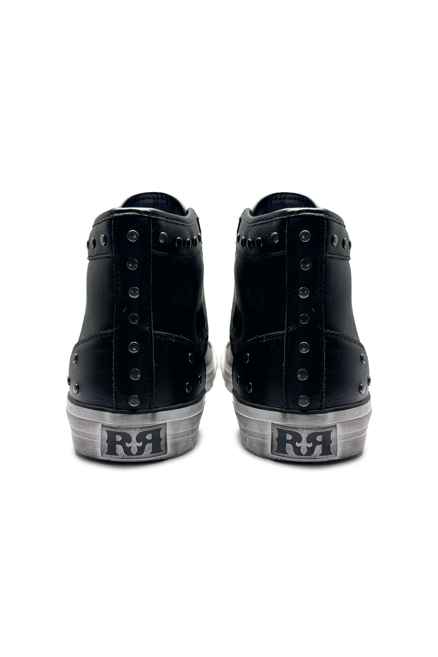 Roadie Hi-Top Sneakers in Black - Rock Revival®