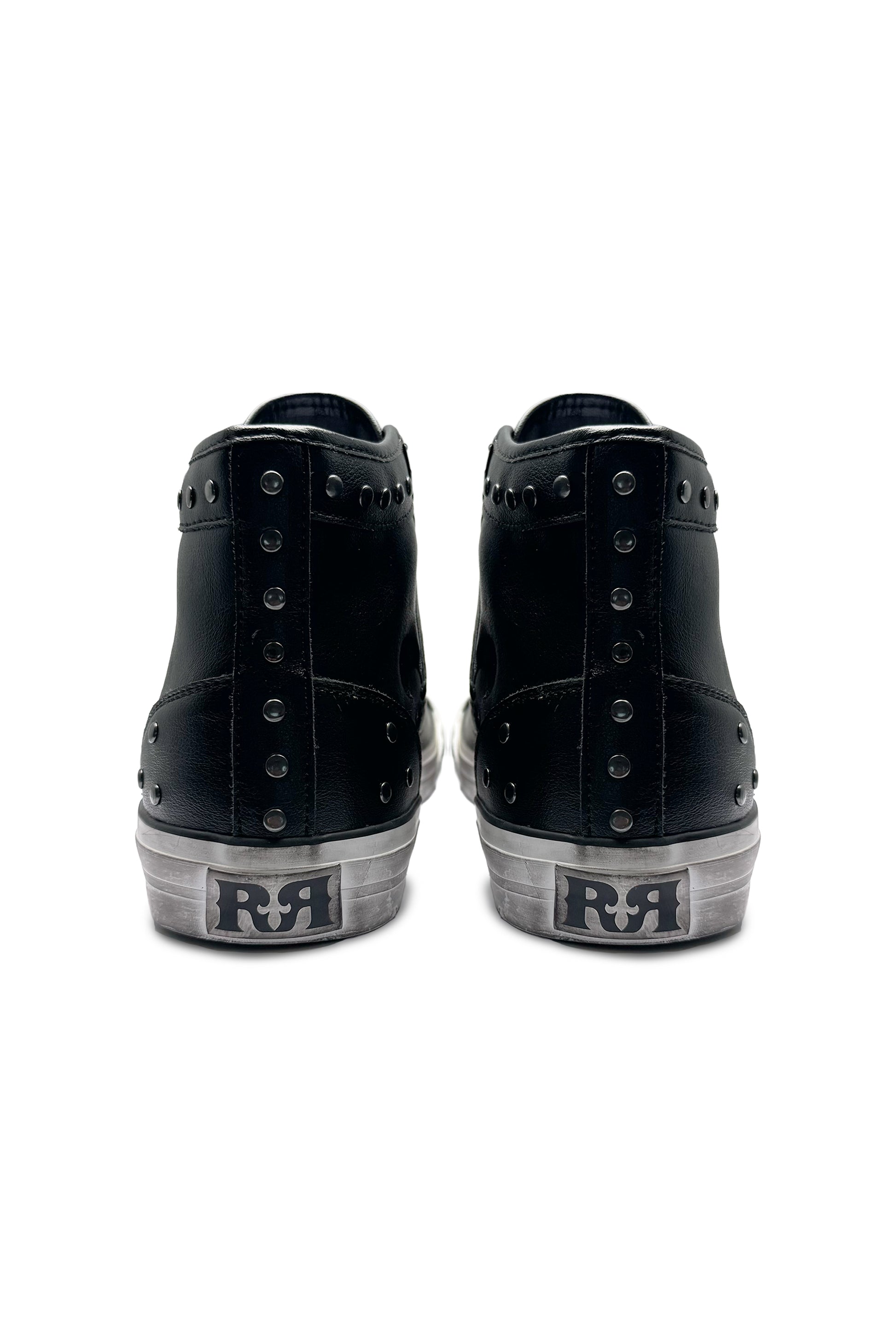Roadie Hi-Top Sneakers in Black - Rock Revival®