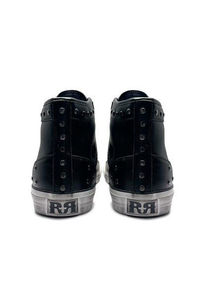 Roadie Hi-Top Sneakers in Black - Rock Revival®