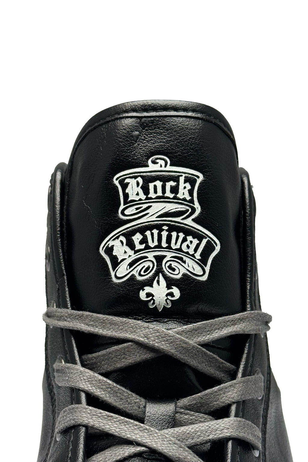Roadie Hi-Top Sneakers in Black - Rock Revival®
