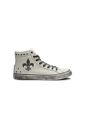 Roadie Hi-Top Sneakers in White - Rock Revival®