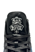 Riff Hi-Top Sneakers in Blue Denim - Rock Revival®