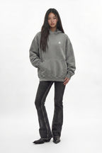 (RRH10215W)Statement FDL Emblem Hoodie in LA Gray (Women's Version) - Rock Revival®