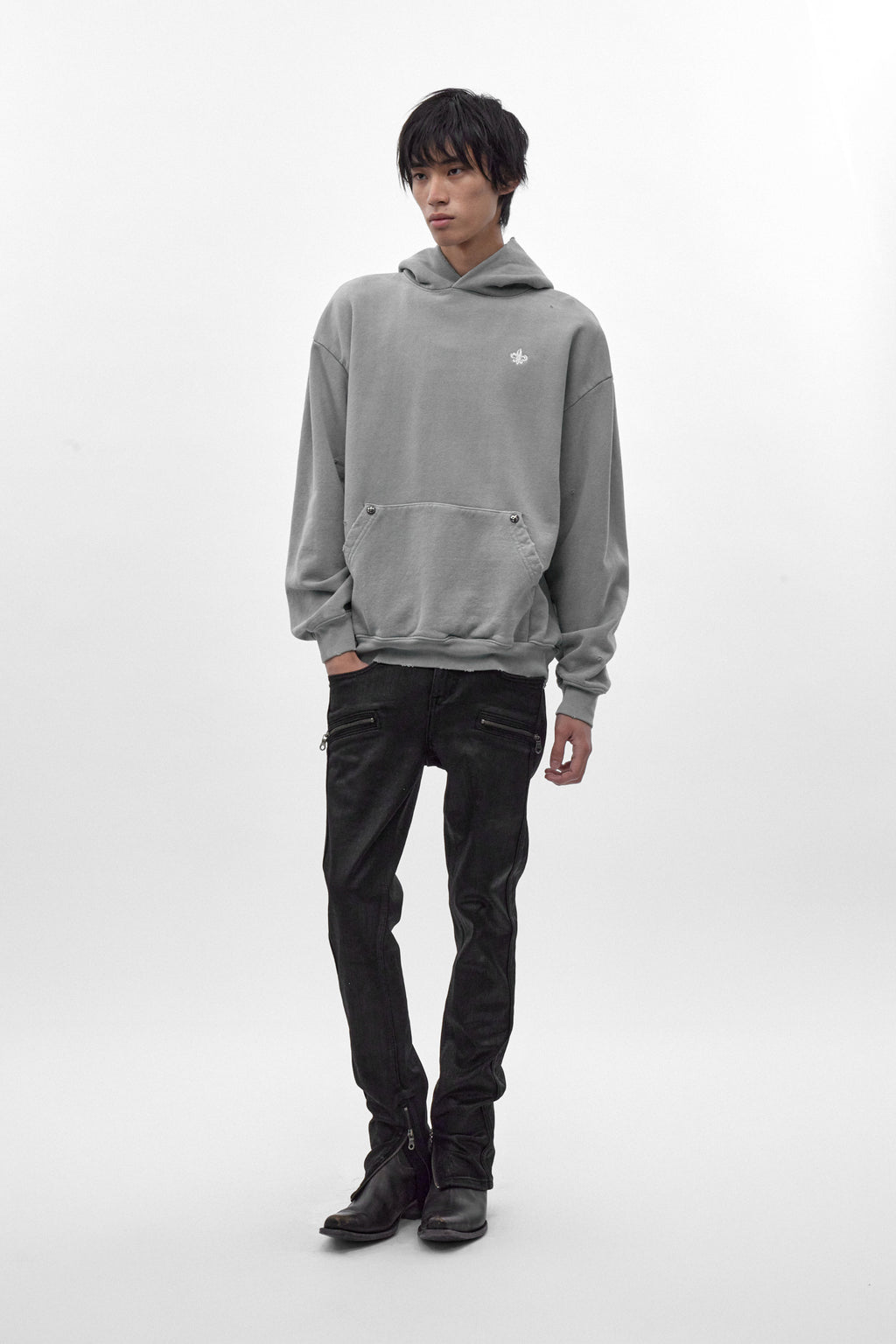 Rock Essential Hoodie in Gray - Rock Revival®