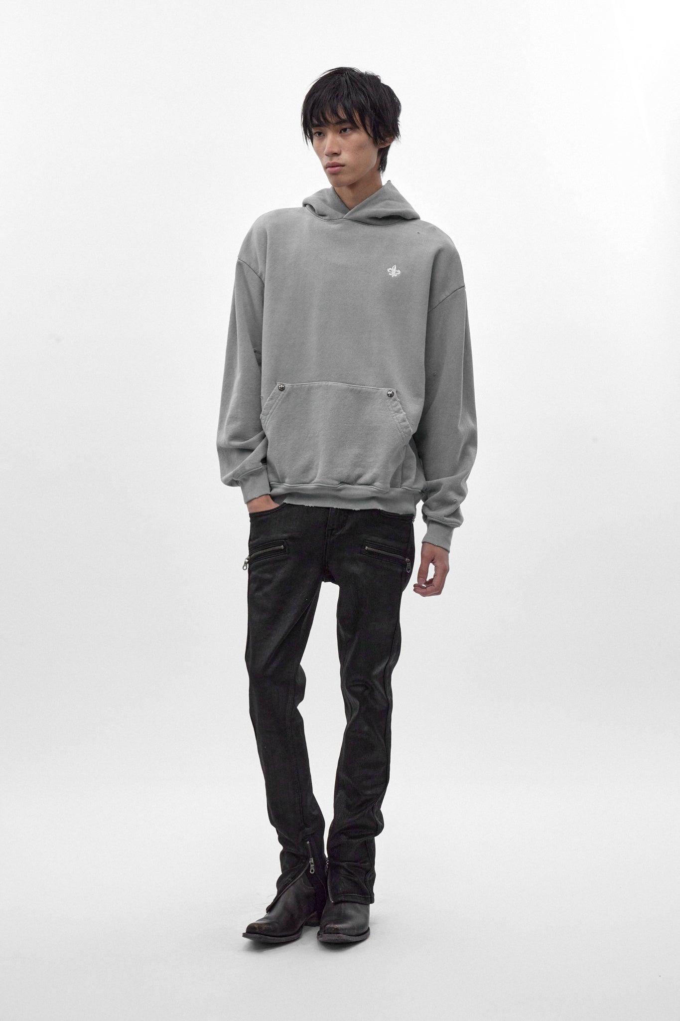Rock Essential Hoodie in Gray - Rock Revival®