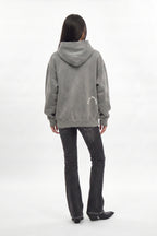 (RRH10215W)Statement FDL Emblem Hoodie in LA Gray (Women's Version) - Rock Revival®