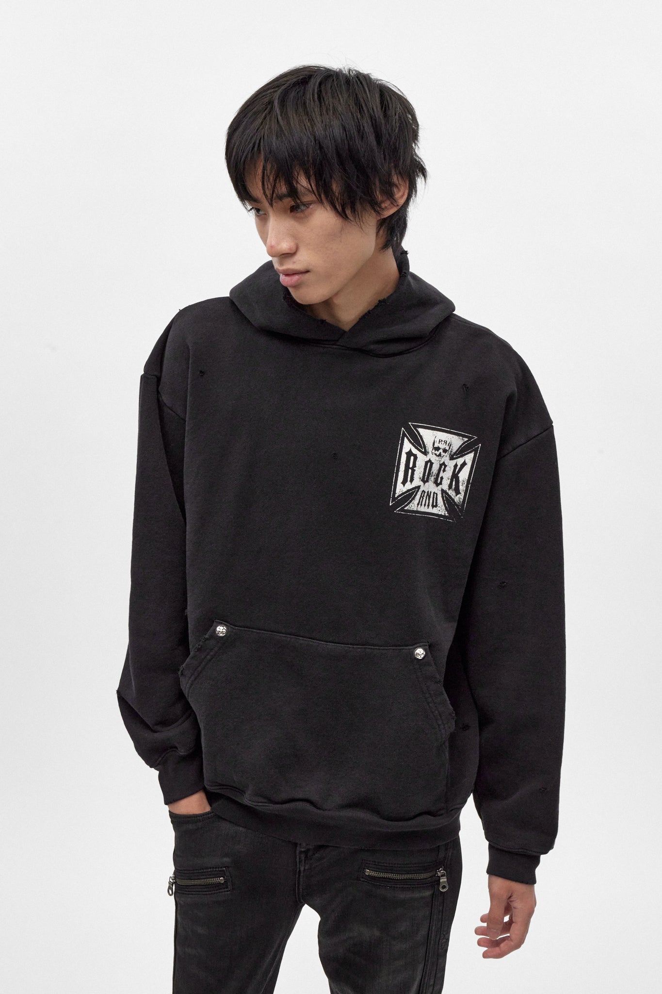 RRH10216 BLACK - Hoodie in Black (5/30/26-DESC+IMG+MSRP) - Rock Revival®