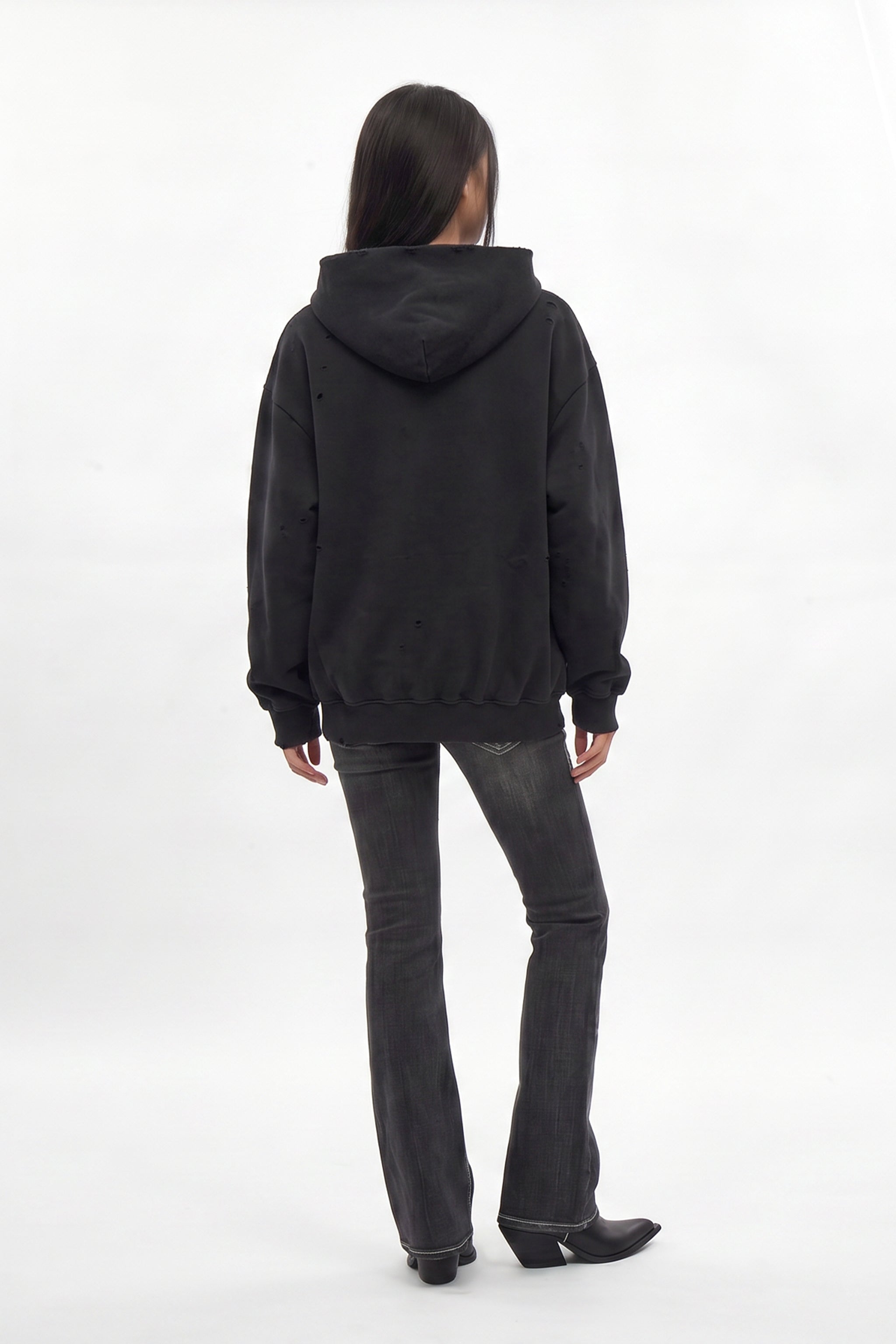 Iron Relic Hoodie in Black (Women's Version) - Rock Revival®