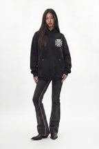 Iron Relic Hoodie in Black (Women's Version) - Rock Revival®